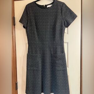 LOFT Black and White Mini Dress